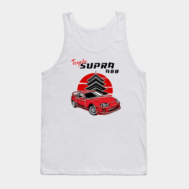 Toyota Supra A80 Tank Top by mirailecs